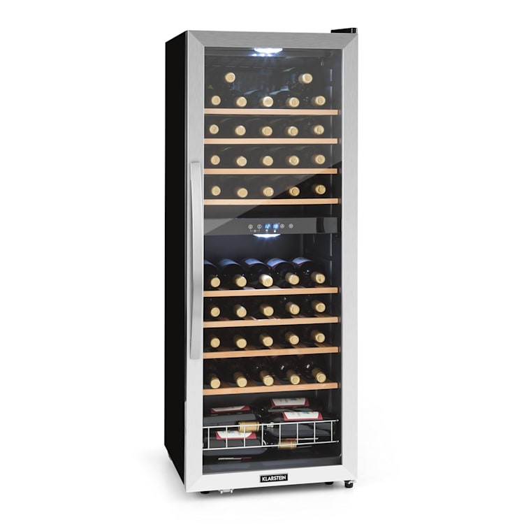 Vinamour 54 Duo cave à vin 2 zones 148 litres 54 bouteilles écran tactile 54 bouteilles | 2 zones de conservation