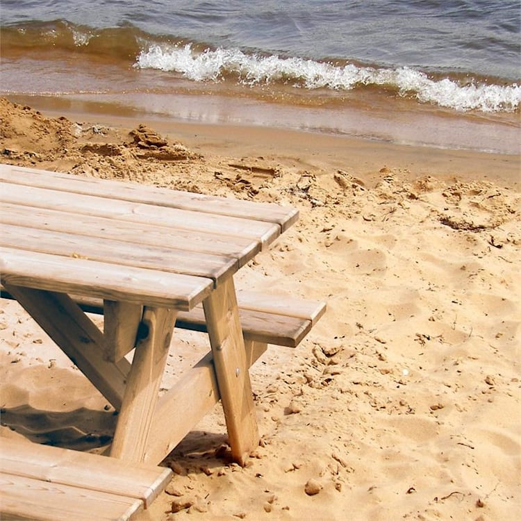 180 table pique-nique mobilier jardin table banc 32mm bois FSC