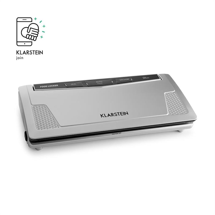 FoodLocker slim Vakuumierer 130W doppelte Schweißnaht Grau