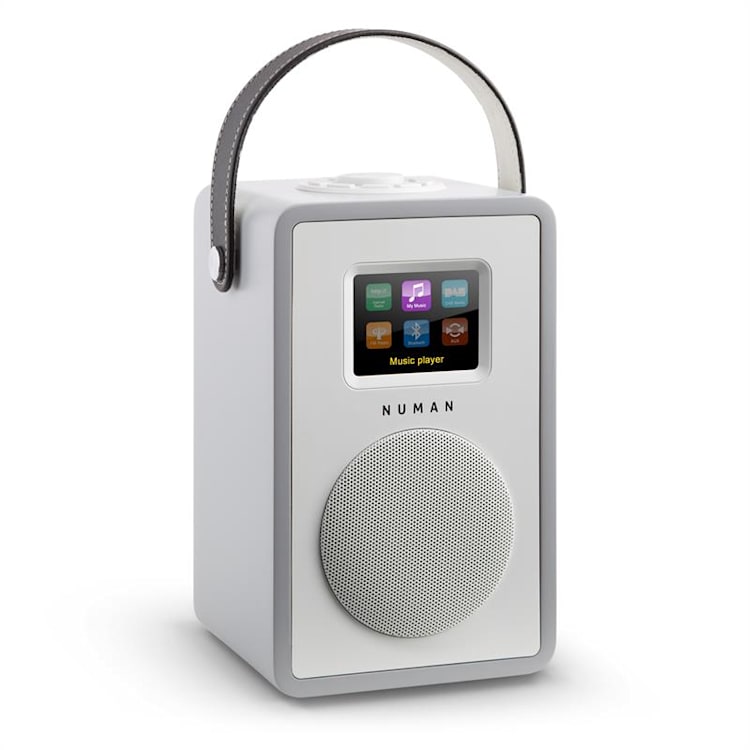 Mini Two design internetradio WiFi DLNA bluetooth DAB/DAB+ UKW - grijs Geen accu | Grijs