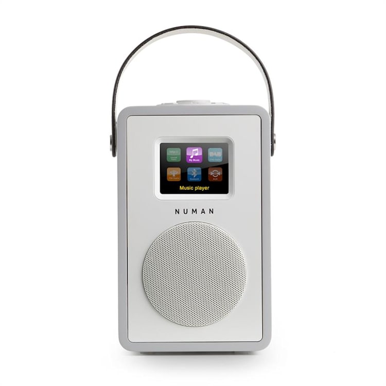 Mini Two design internetradio WiFi DLNA bluetooth DAB/DAB+ UKW - grijs Geen accu | Grijs