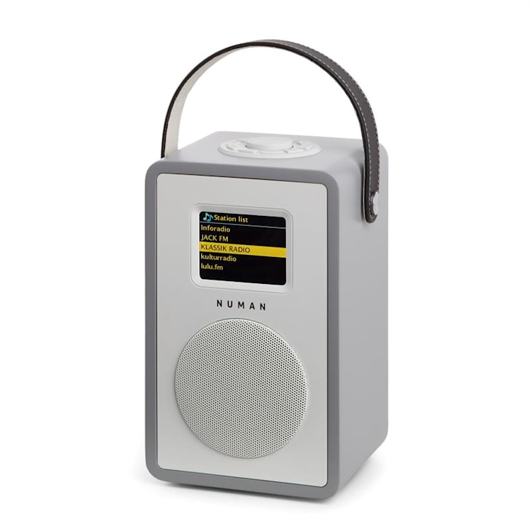 Mini Two design internetradio WiFi DLNA bluetooth DAB/DAB+ UKW - grijs Geen accu | Grijs