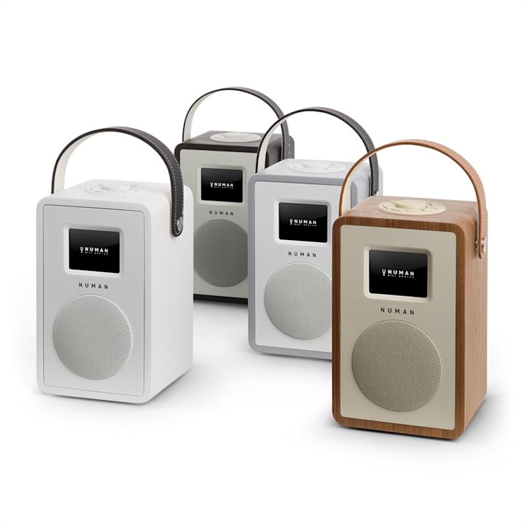 Mini Two design internetradio WiFi DLNA bluetooth DAB/DAB+ UKW - grijs Geen accu | Grijs