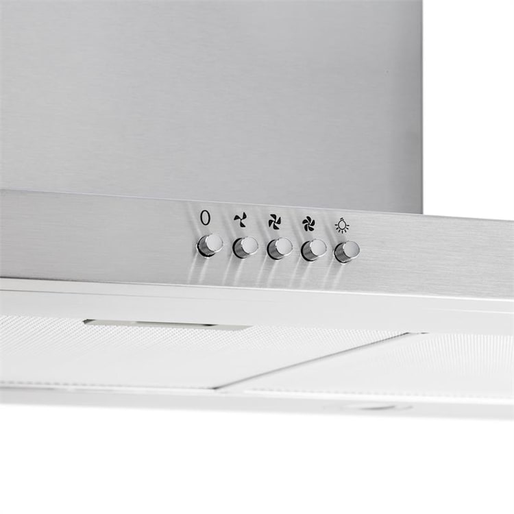 Bonita Dunstabzugshaube 90cm 500 m³/h Inselhaube Design Edelstahl Silber