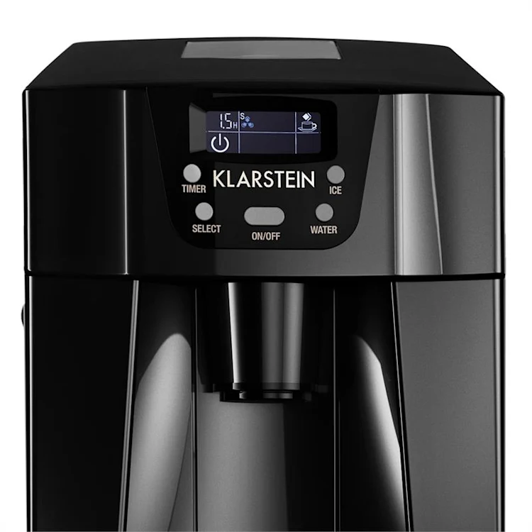 Ice Volcano 2GB Ice Cube Machine LED 12kg every 24h 2l 6-10min Black Black