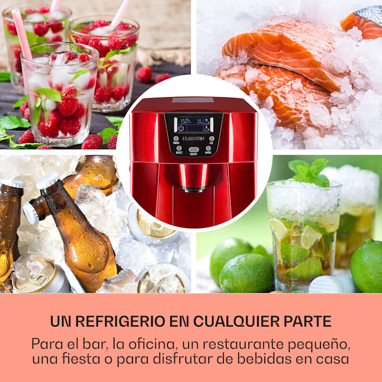 Ice Volcano 2GR Máquina de hielo 12kg/24h 2 Ltr rojo Rojo