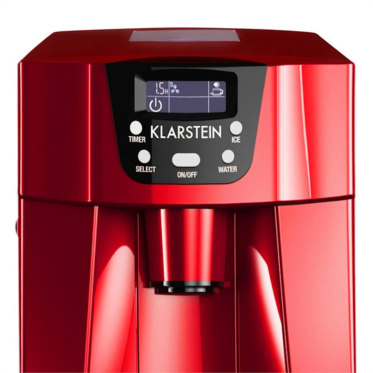 Ice Volcano 2G Kostkarka do lodu LED | 12 kg na 24 h | 2 l | 6-10 min czerwona Czerwony