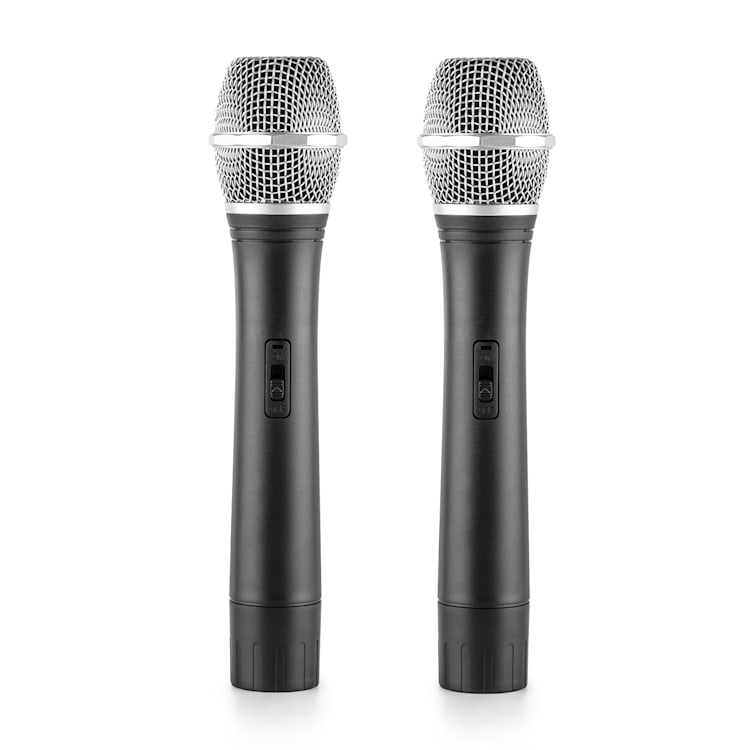 VHF-2-H 2-kanalen VHF draadloze microfoon set 2x handmicrofoon 50m 2 x Handheld-Microphone