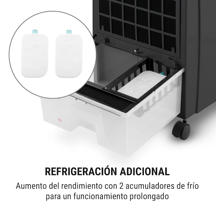 CTR 1 Climatizador evaporativo 4 en 1 con ventilador 65 W Mando a distancia Portátil Blanco Blanco