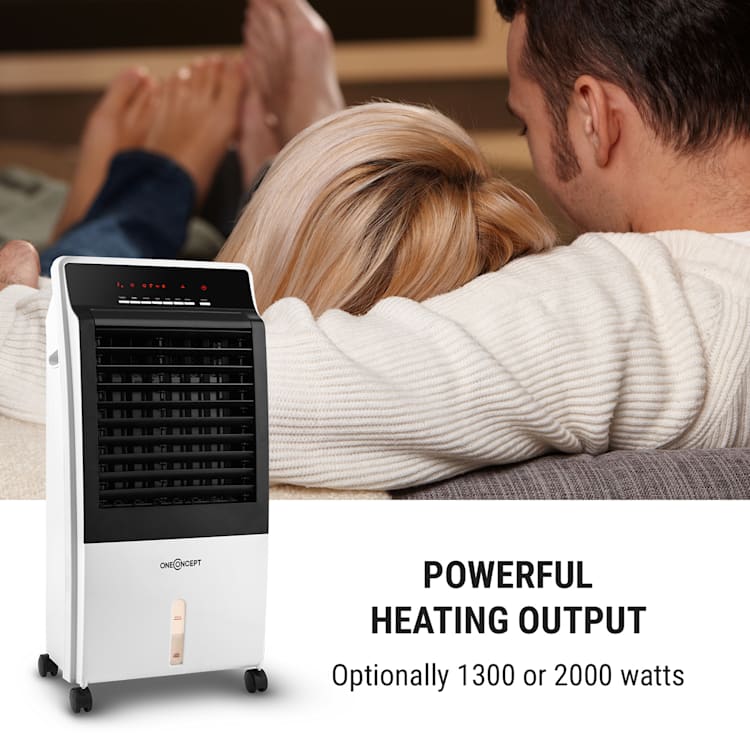 CTR 1 Climatizador evaporativo 4 en 1 con ventilador 65 W Mando a distancia Portátil Blanco Blanco