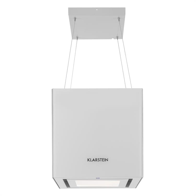 Kronleuchter Exaustor de Teto LED Vidro espelhado em Branco Branco