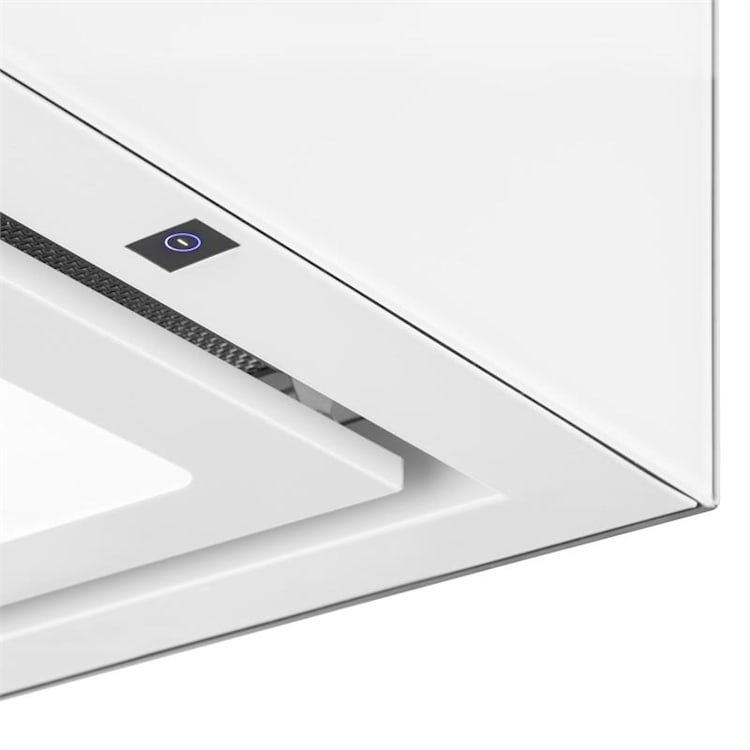 Kronleuchter Exaustor de Teto LED Vidro espelhado em Branco Branco