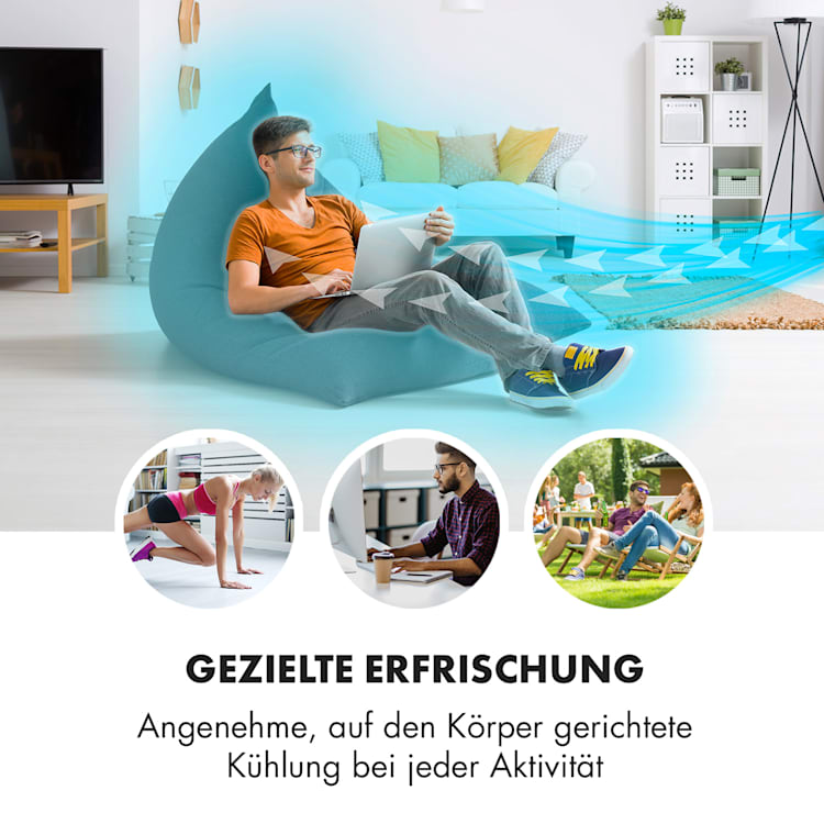 Silent Storm Standventilator 16"(41cm) 5-Blatt 32 dB min.25,8W schwarz Schwarz