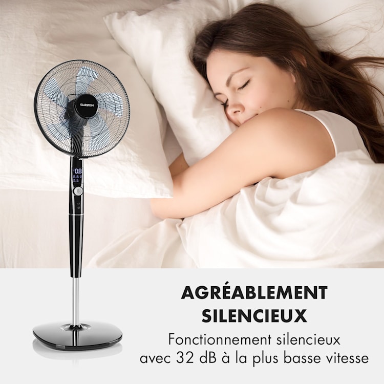 Silent Storm Ventilateur sur pied 16" (41cm) 5 pales 35W 80m³ - noir Noir