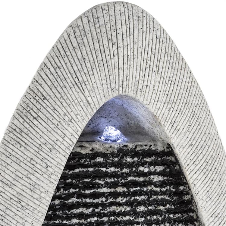 Gavarnie Fuente de pared LED 37,5x89,5x9 cm oval 6W bomba IP 67