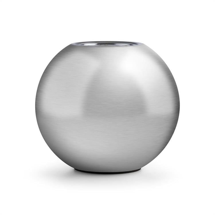 Supernova Edelstahl Feuerkugel Tischfeuer Bio-Ethanol silber
