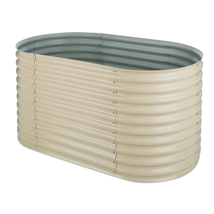 High Grow Fioriera Rialzata 1,6m Rivestimento zinco-alluminio beige 1,6 m | Sabbia
