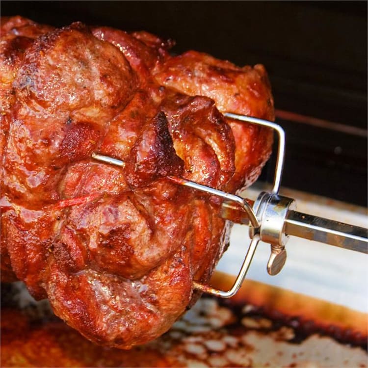 van Helsing Elektrischer Grillspieß Rotisserie Grillzubehör 4 W max. 5 kg Edelstahl