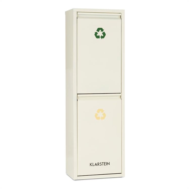Ordnungshütter 2, 30 l, krémovo-béžová, box na triedený odpad, 2 x 15 l 30 litrov