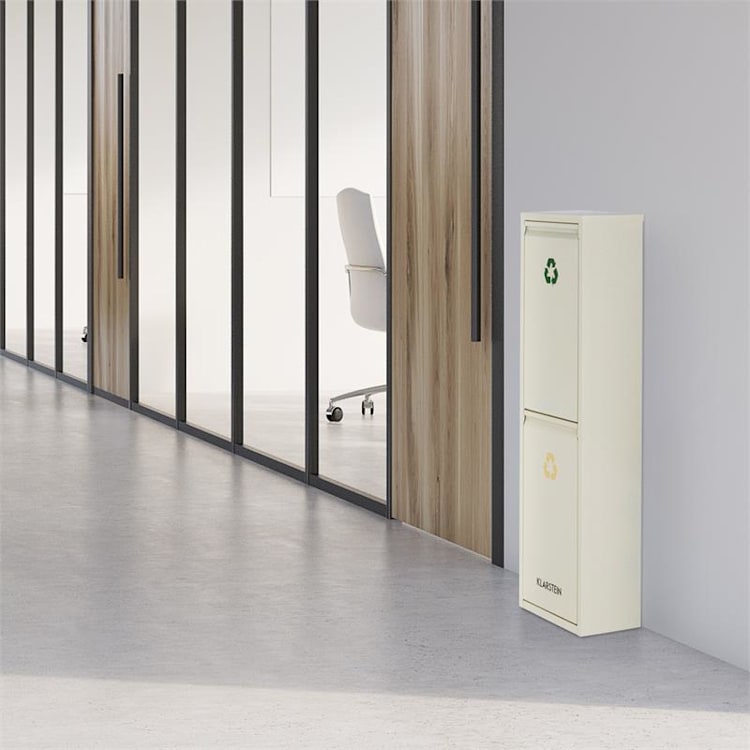 Ordnungshütter 2, 30 l, krémovo-béžová, box na triedený odpad, 2 x 15 l 30 litrov
