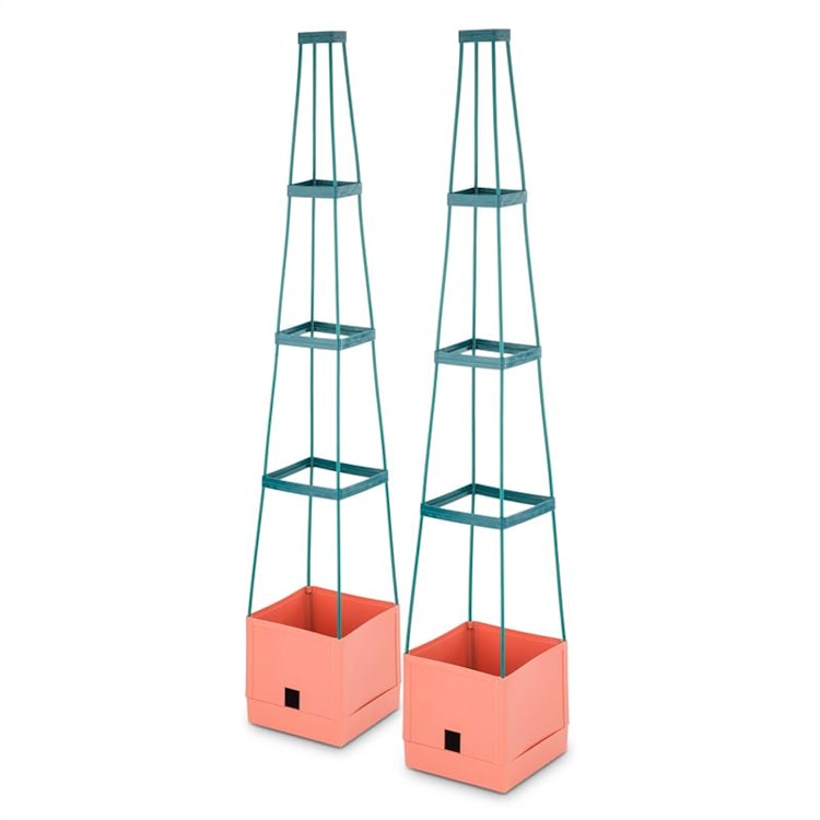 Tomato Tower cvjetnjak za paradajz set dva komada 25x150x25cm mrežica za pričvršćivanje PP