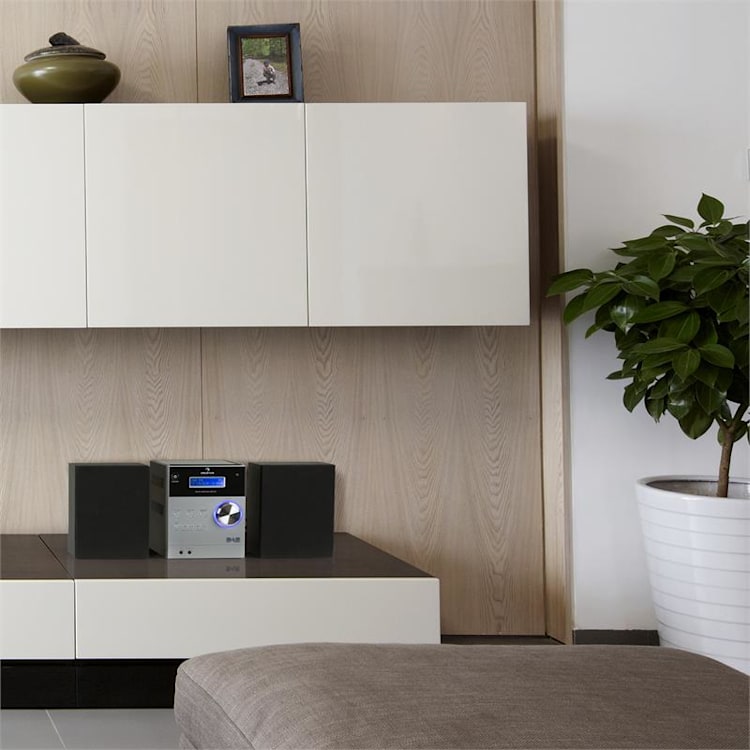 MC-20 DAB Micro-Stereoanlage DAB+ Bluetooth Fernbedienung silber