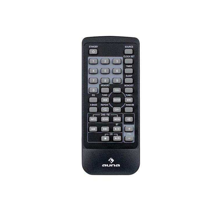 MC-20 DAB Micro-Stereoanlage DAB+ Bluetooth Fernbedienung silber