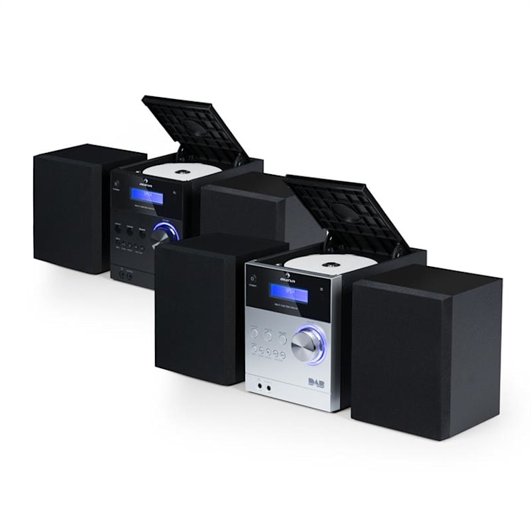 MC-20 DAB Micro-Stereoanlage DAB+ Bluetooth Fernbedienung silber
