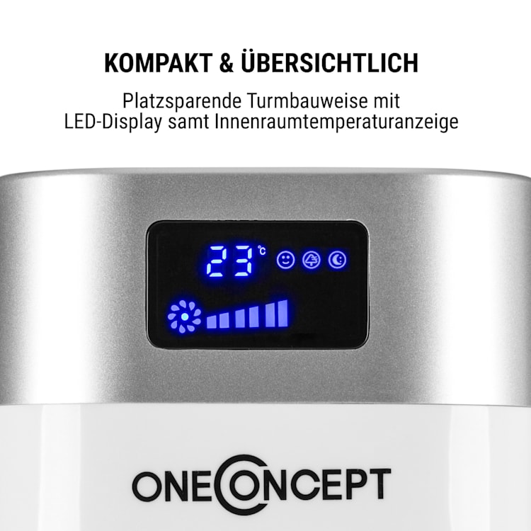 Hightower 2G Säulenventilator 42W 1.807 m³/h LED-Display Fernbedienung