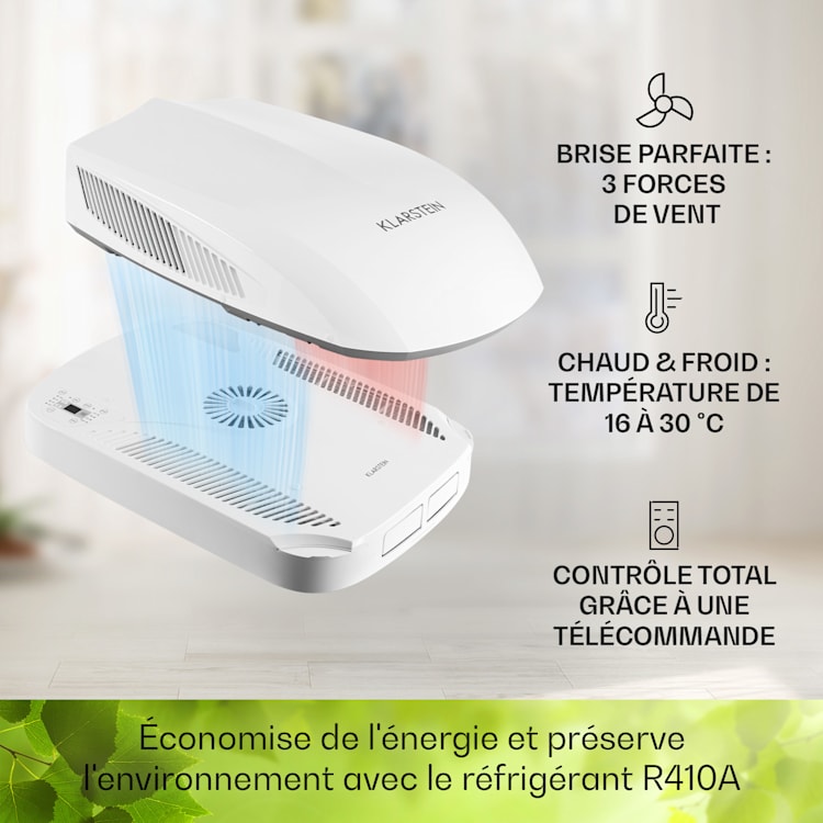 Klimamobil Climatiseur pour caravane Climatiseur Chauffage réversible 16-30 °C