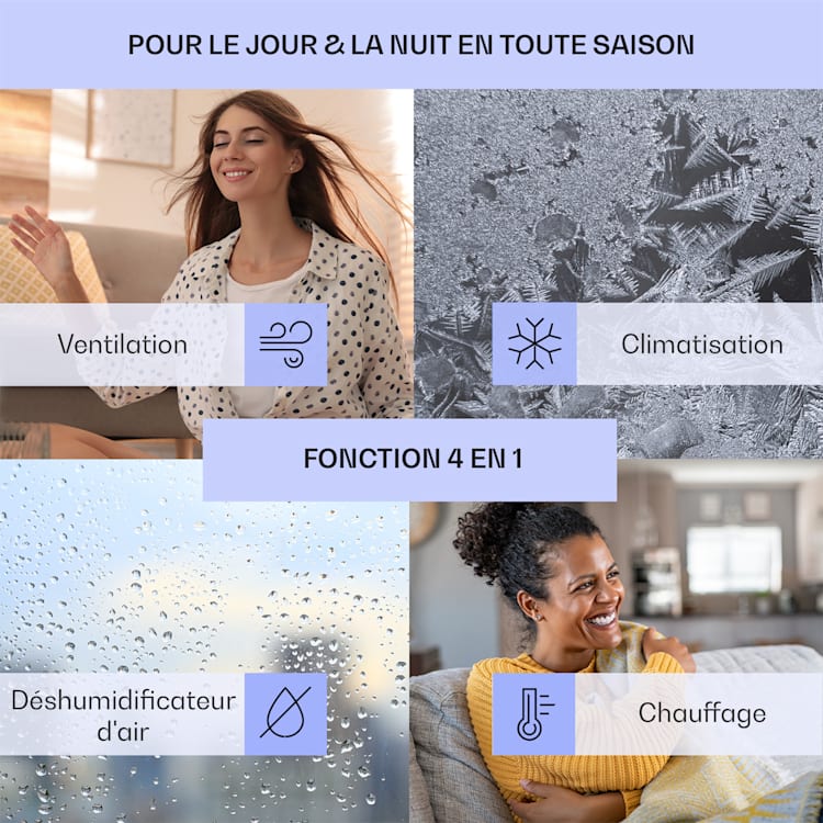 Klimamobil Climatiseur pour caravane Climatiseur Chauffage réversible 16-30 °C