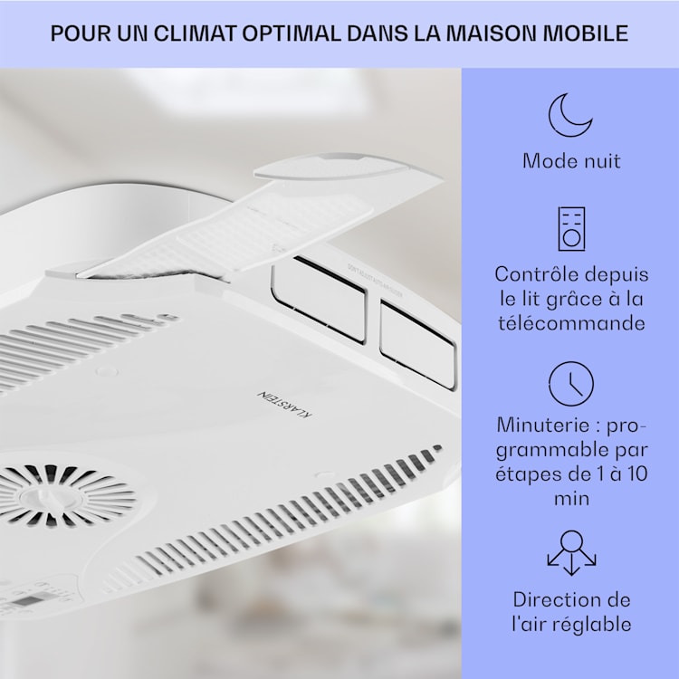 Klimamobil Climatiseur pour caravane Climatiseur Chauffage réversible 16-30 °C