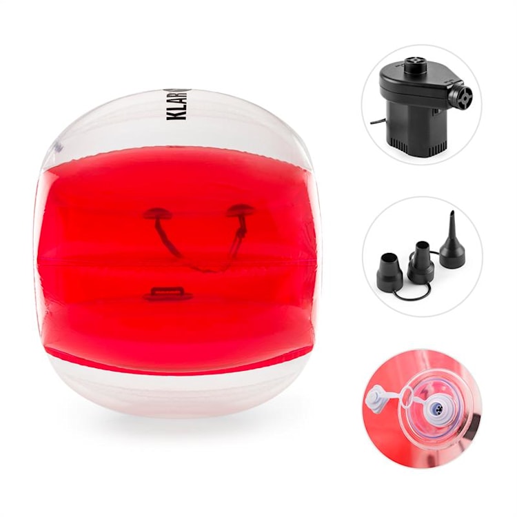 Bubball AR bubble ball bubbelvoetbal volwassene 120x150 cm EN71P PVC - rood