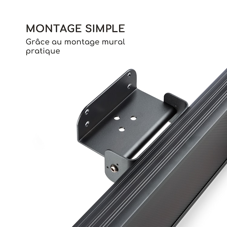 Nitro radiateur infrarouge de terrasse tubes dorés 1500 W IP55 noir