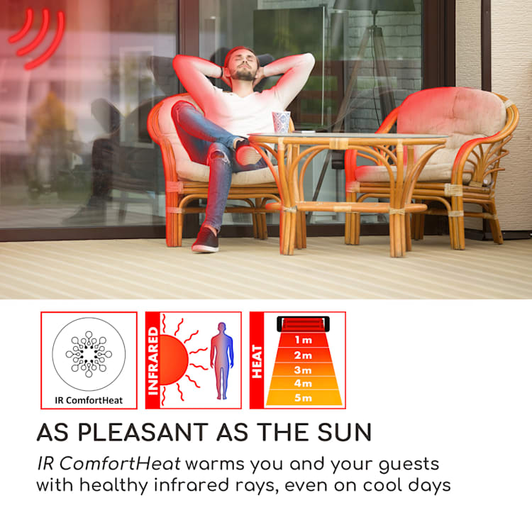 Heat Guard Pro, stojanový ohrievač, 3000 W, IR ComfortHeat, s diaľkovým ovládaním