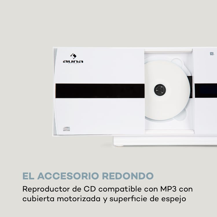 V-20 DAB Vertical Stereo Bluetooth NFC CD MP3 USB DAB+ & FM Tuner Blanco