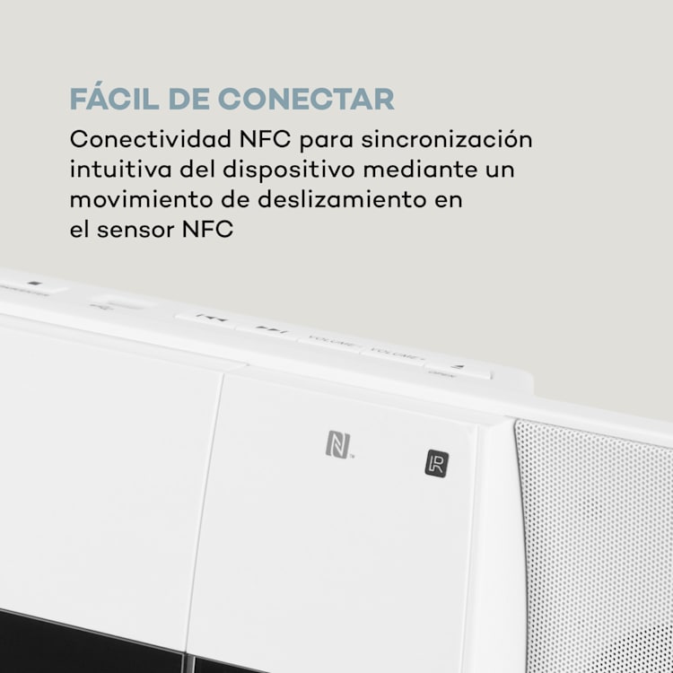V-20 DAB Vertical Stereo Bluetooth NFC CD MP3 USB DAB+ & FM Tuner Blanco