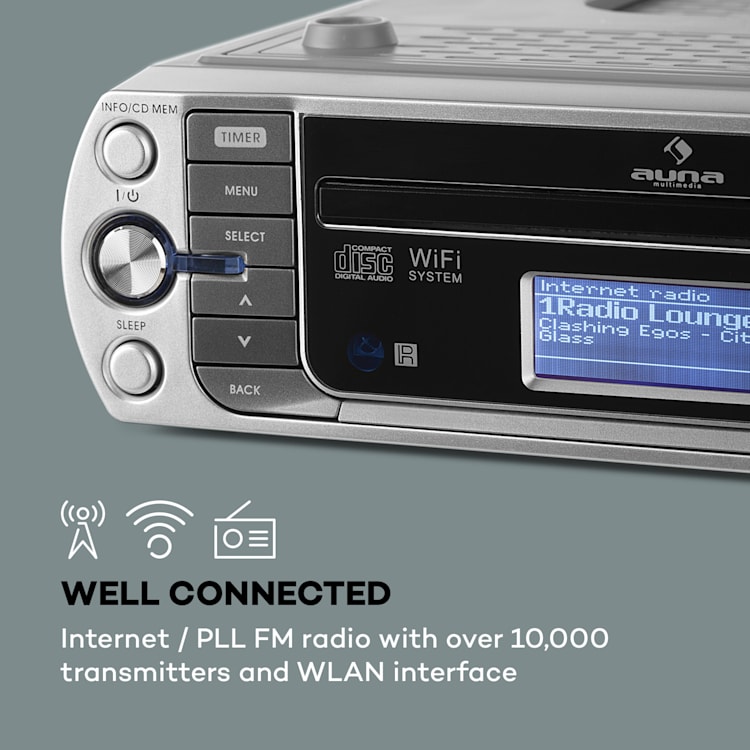 KR-500 CD, kuchenne radio internetowe/PLL FM, WiFi, CD/MP3 odtwarzacz