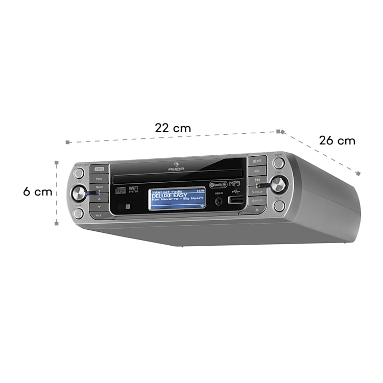 KR-500 CD, kuchenne radio internetowe/PLL FM, WiFi, CD/MP3 odtwarzacz