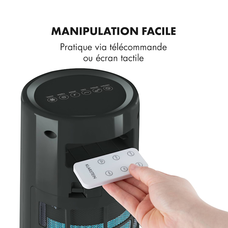 Highrise Rafraîchisseur d'air 3 en 1 Ventilateur 35 Watts 3 vitesses Gris