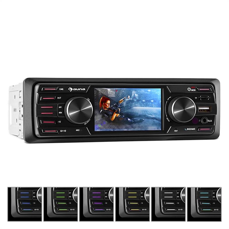 MD-550BT, autórádió /moniceiver, BT, USB, SD, MP3, CD lejátszó nélkül, 4 x 45 W, 3" LCD, AUX