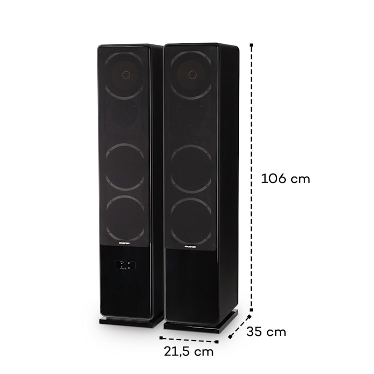 Line 700 A Set di Altoparlanti da Pavimento Attivi 240 W RMS BT in nero