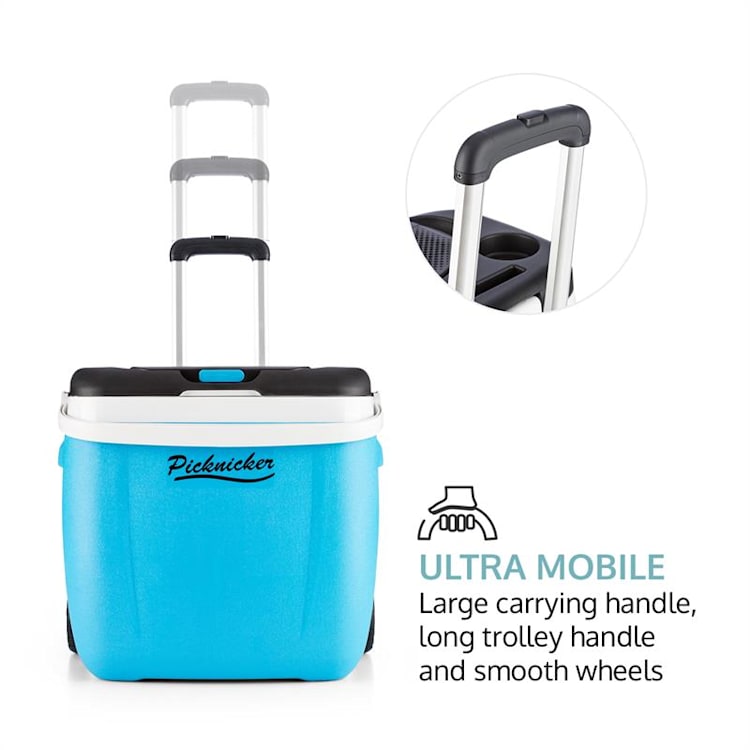 Picknicker Trolley Music Cooler 36l Trolley-Kühlbox BT-Lautsprecher Blau