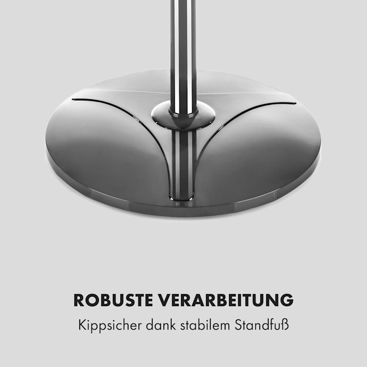 Summerjam Standventilator Standlüfter Ventilator | Ø 41 cm | 50 W | 3 Geschwindigkeiten | 4150 m³/h | Oszillation Timer Fernbedienung höhenverstellbar Grau
