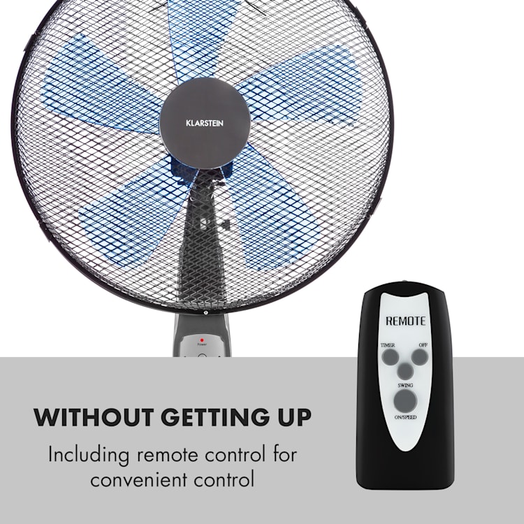 Summerjam Standing Fan 41cm 50W 3 Steps Grey Grey