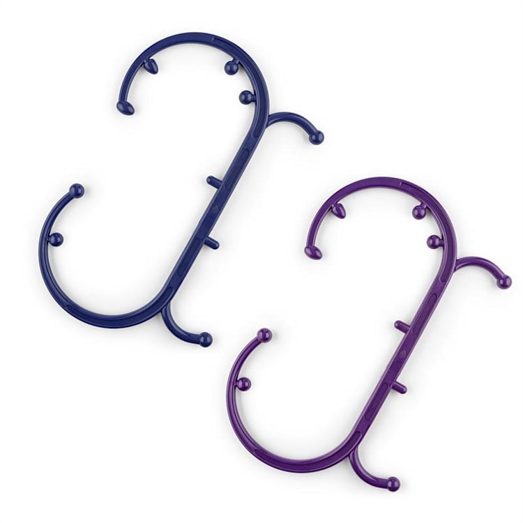 Mr Hook massagehaak triggerpoint modificeerbaar 10 massagenoppen - blauw Blauw