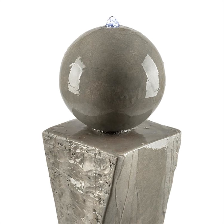 Trafalgar, fontanna ogrodowa, 1,5 m, LED, włókno szklano-cementowe, 4,5 kg, tufa
