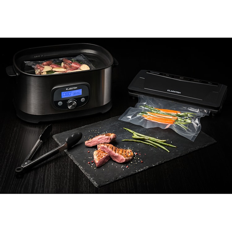 FoodLocker Slim, vákuová zváračka, 130W, dvojitý zvar Antracit