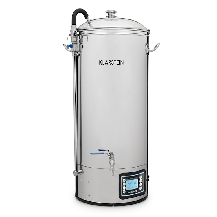 Mundschenk XXL maischketel bierbrouwinstallatie 3000 W 50 l 304 edelstaal XXL | Zilver Metallic