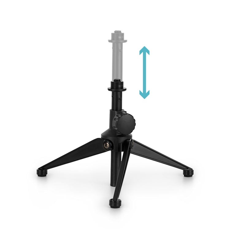 PR5-ST-4 Stativo da Tavolo per Microfono Desktop Pieghevole nero